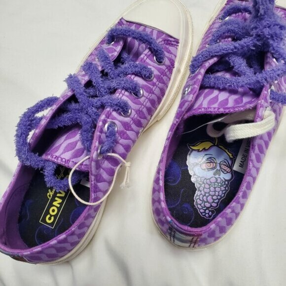 Converse Chuck 70 Granddaddy Leather Low Top Shoe Purple US 5 men/ US 7 women - Picture 4 of 13